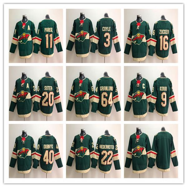 

minnesota wild hockey jerseys 11 zach parise 20 ryan suter 3 charlie coyle 9 mikko koivu 16 jason zucker 64 mikael granlund, Black;red