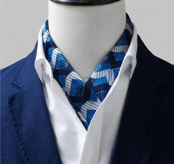

silk scarf england small square towel high-grade silk men's scarf ing, Blue;gray