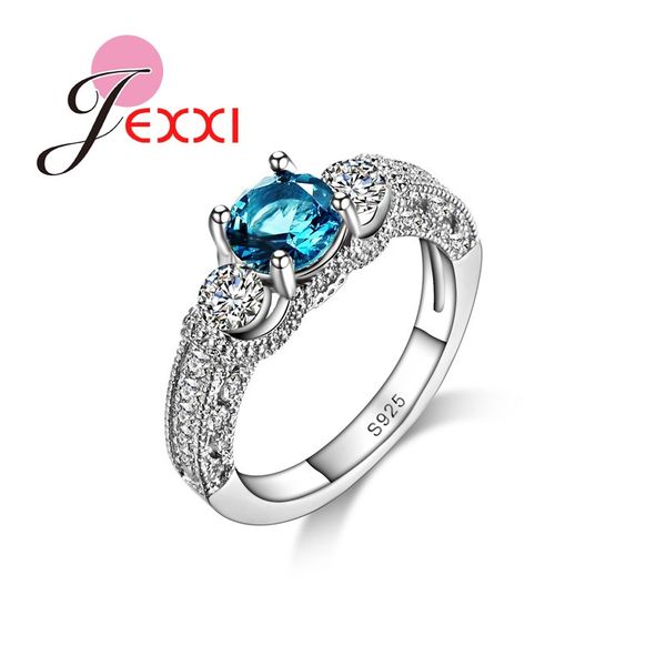 

jemmin bijoux 925 sterling silver bridal jewelry cubic zirconia stone pendant rings for women wedding party rings accessories, Golden;silver