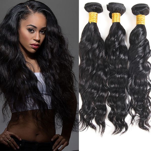 

mink brazilian hair bundles wefts indian peruvian water wave hair extension 100% unprocessed brazilian human hair bundles weaves, Black
