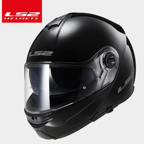 

original ls2 ff325 flip up motocycle helmet double sun shield lens full face helmet moto racing helmets