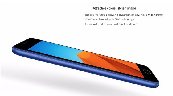 

Meizu Original M5 Mobile Phone MTK MT6750 Octa Core 2GB RAM 16GB ROM Android 5.2 2.5D Glass 13.0MP Fingerprint ID Smart 4G LTE Cell Phone, Black