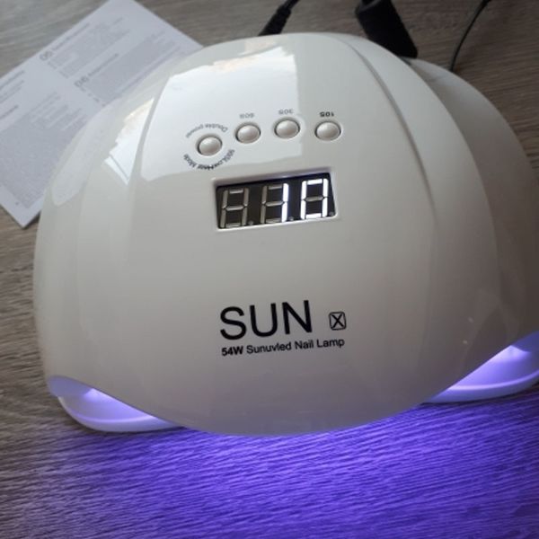 

nail dryer 54w led uv nail lamp drying uv gel polish with 30s/60s button timer light 36 leds dual manicure art lamp