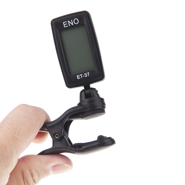 

eno et-37 lcd clip-on tuner electronic guitar tuner chromatic bass violin ukulele wind instrument universal