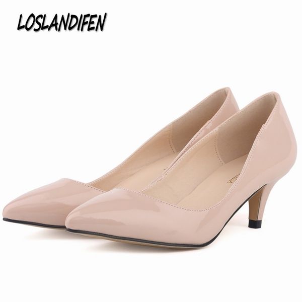 Großhandel 2019 Loslandifen Neue Marke Frauen Pumpen Low Großhandel Kleid Loslandifen Damen Pumps Rote Untere Schuhe