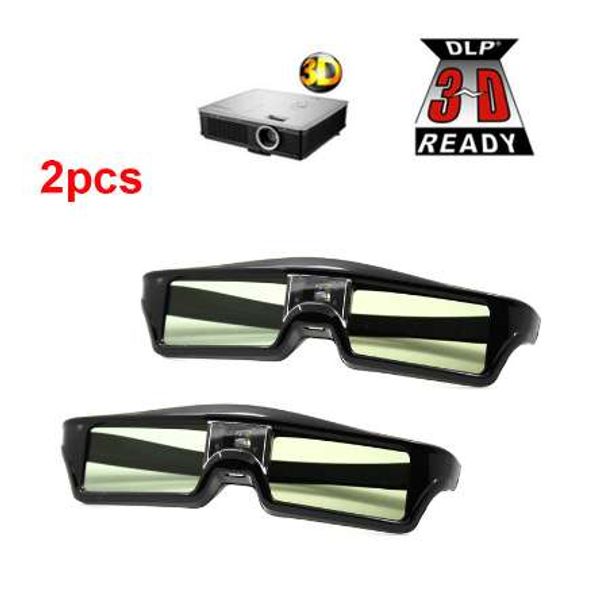 2PCS 3D Active Goldter Очки DLP-Link 3D Очки для XGIMI Z4x / H1 / Z5 Оптома Sharp LG Acer H5360 JMGO BenQ W1070 Проекторы