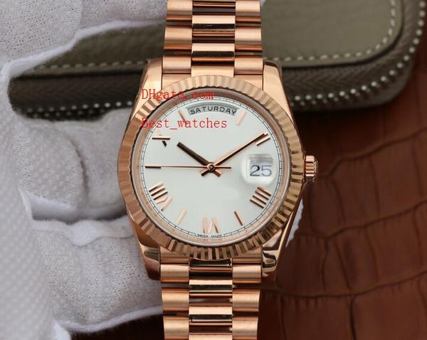 

factory supplier luxury sapphire rose gold 41mm 228235 automatic mechanical mens men's watch watches brand wristwatches, Slivery;brown