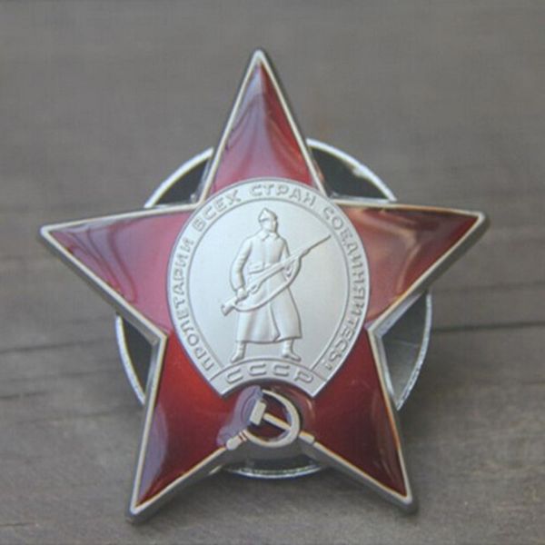 1 pcs O soviética vermelha de cinco estrelas crachá Rússia KGB a medalha emblema Comitê de Segurança do Estado soviético emblema russo do emblema do exército 50 milímetros