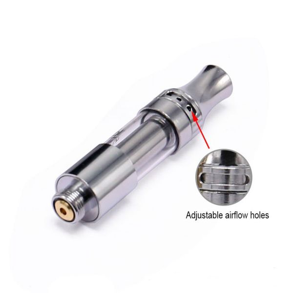 

Amigo Liberty V9 Vape Cartridge Top Airflow Adjust Ceramic Coil V9 Glass Thick Oil Atomizer vc TH205 M6T G5 Tank for 510 Thread Battery Mod