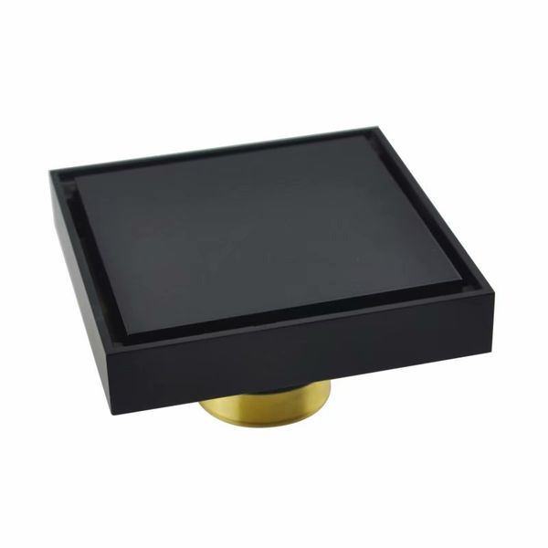 2020 Rolya Black Floor Drain 4 Inch Bathroom Or Kitchen Solid