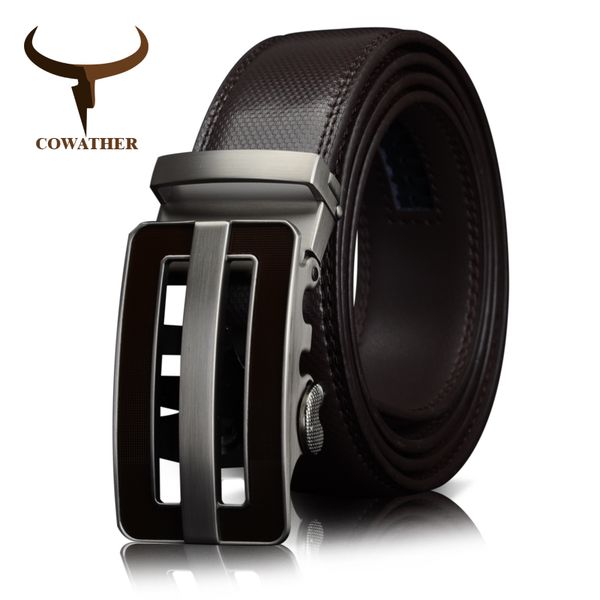 

cowather cow genuine leather belts for men automatic buckle fashion business real leather belt trousers 30 32 34 36 38 40 42 44, Black;brown
