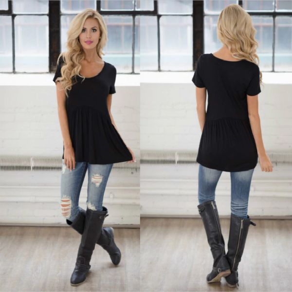 

O-Neck New Fashion Summer Shirt Women 'S Shirt Wild Patchwork Round Neck Short Sleeve Multi -Color Women 'S T-Shirt Female Tops