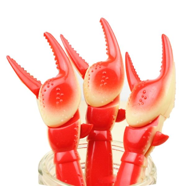 

creative animal crab shape ballpoint pen funny cartoon ball pen school stationery office supplies, Blue;orange