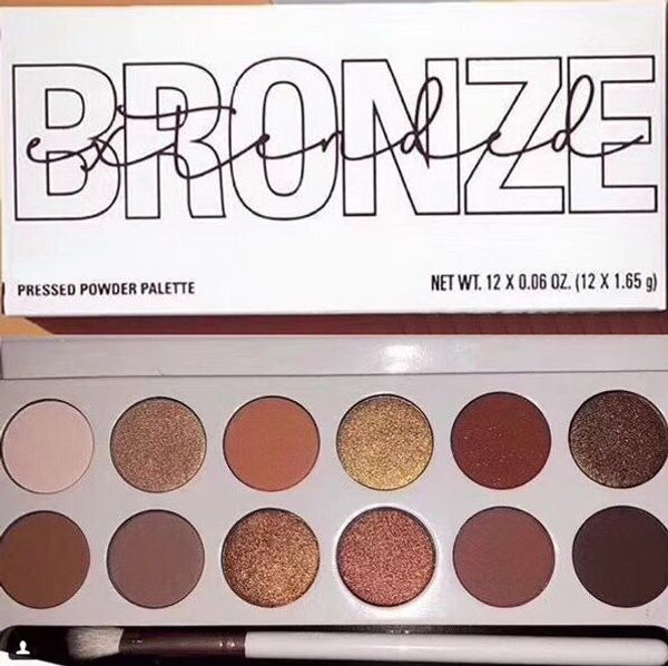 

2018 new makeup 12 color bronze nice pre ed powder eye hadow palette 12 x 1 65g dhl hipping