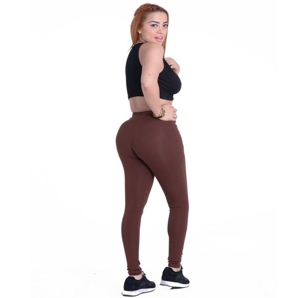 

jigerjoger low rise solid color blend cotton full length stretch legging women yoga brown coffee pant sporty legging ankle tight, White;red