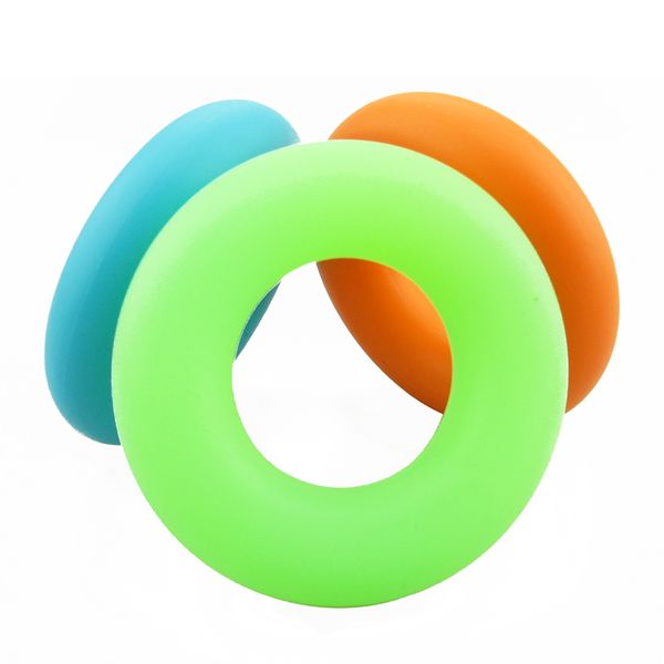 

fitness 4 pcs 30 -60 ib hand grip strength finger hand gripper muscle power training rubber ring wrist exerciser eco -friendly grippers