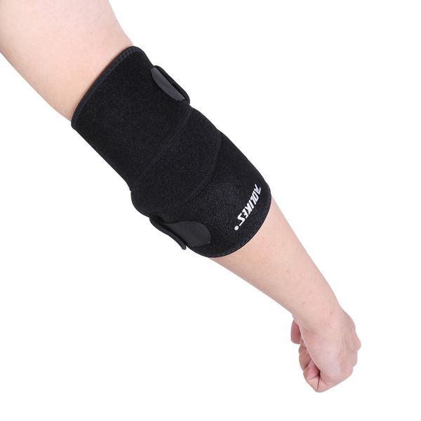 

new 2018 sport volleyball tennis elbow support absorb sweat protection safety elastic elbow brace sleeve pad, Black;gray