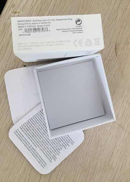 

100pc with new paper packing aaaa quality head et in ear headphone with remote mic for 4 5 6 6 p