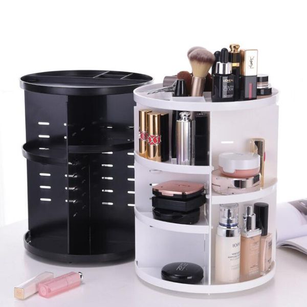 2019 Plastic Storage Rack Three Colors Desktop Cosmetics Organizer