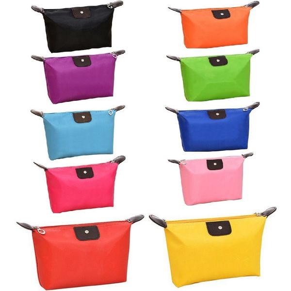 

10 candy colors folding storage bag waterproof wash bag fashion cosmetic bags large capacity ing