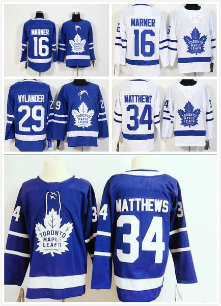 

Men 039 ice hockey toronto jer ey 16 mitch marner 34 au ton matthew k hockey titched jer ey mix order
