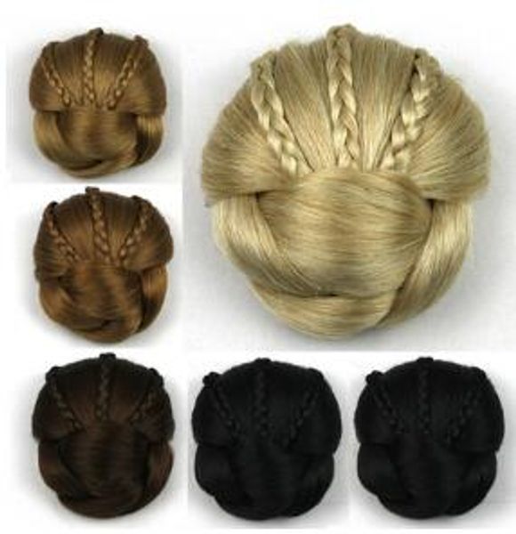 Europe Pigtail Fiber Simple Siput Straight Hair Bun Maker Bud Like