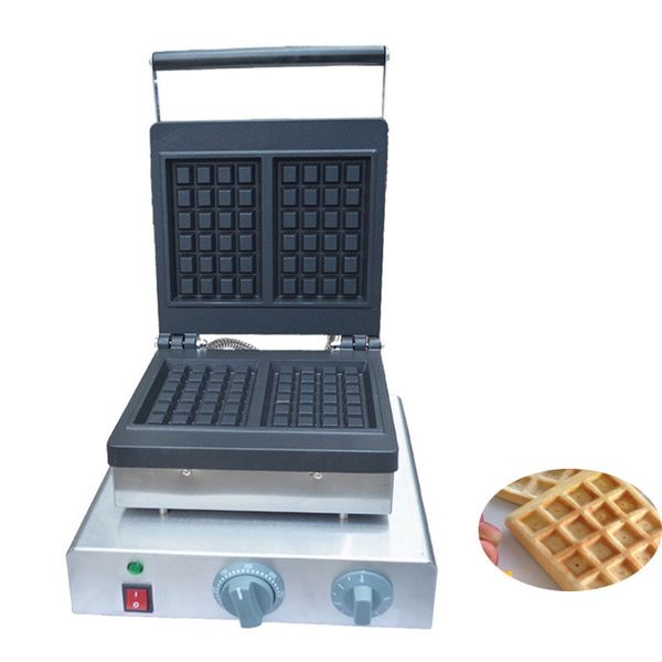 Qihang_top Коммерческая площадь Waffle Maker Machine Продукты питания промышленные вафли изготовление из нержавеющей стали вафельный железо