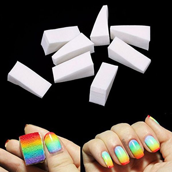 

24pcs professional sponge diy nail tool, Red;pink