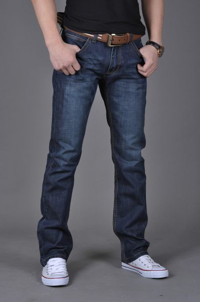 

Men's Dark Blue Denim Jeans Mens Brand Jeans male pants casual trousers plus size jean joggers biker jeans size 28-38