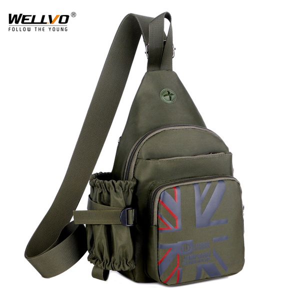 

men casual shoulder bag chest bag male satchel waist packs camouflage multifunction hiking bicycle phone pouch school xa76zc