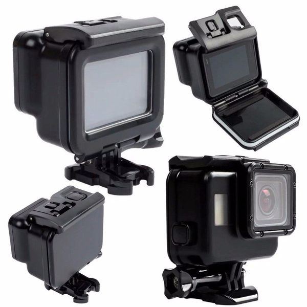Black Waterproof Housing Case Touch Screen Back Door For Gopro Hero 6 Hero 5 Underwater Box For Go Pro Hero6 5camera Accessories Rc Drone With Camera