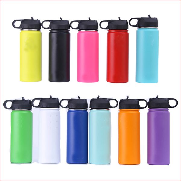 

18oz 32oz 40oz hy water bottle port in ulated tainle teel water bottle coffee mug wide mouth ombre water bottle with traw lid