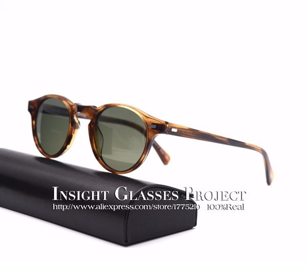 

Retro men women ungla e famou brand oliver people ov5186 gregory peck polarized len round eyegla e oculo de grau