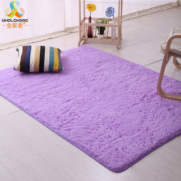 

non-slip footcloth carpet rug doormat polyester floor mat soft chenille solid shaggy kitchen hallway living room bedroom 1 pcs