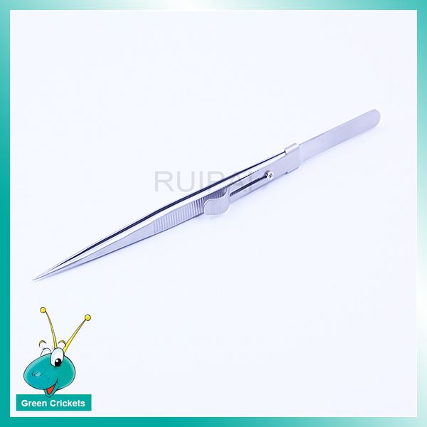 

2pcs/lot watch screws pick up tool locked stainless steel tweezer watch tool for watchmaker