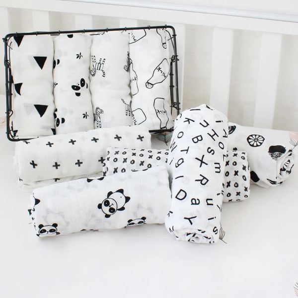 

flamingo print muslin baby swaddle bedding quilt infant swaddle towel for newborn baby bath towel pgraphy swaddle blankets