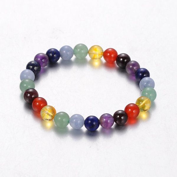 

10pcs/lot natural stone stretch chakra strand bracelets fashion jewelry colorful, about 63mm inner diameter, beads: 9mm, Black
