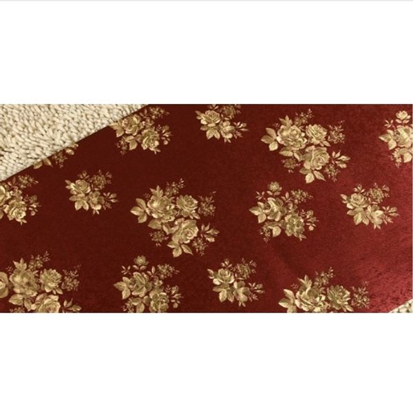 Rose Flower Gold Foil Wallpaper Gold Embossed Background Wall Wallpaper