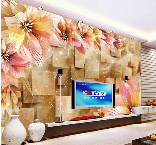 

пользовательские фото фрески большая мечта лилия стены фон 3d стереоскопический обои