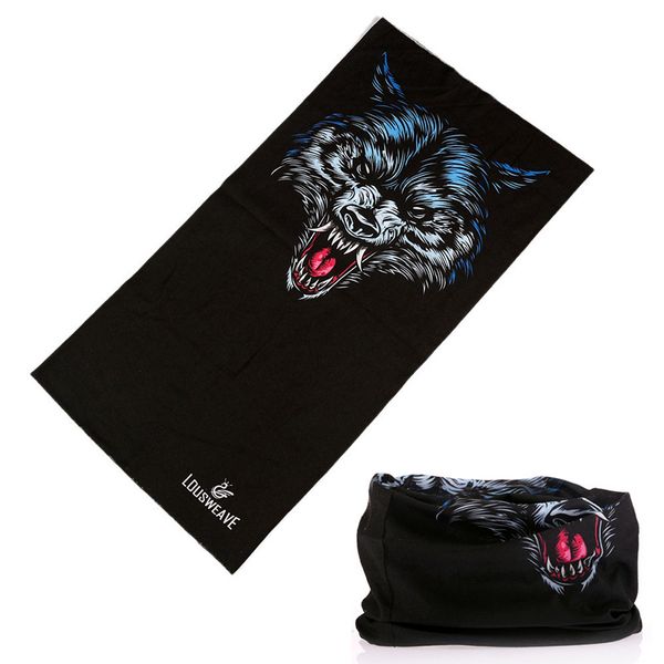 

2018 fashion 3d print wolf multifunctional tubular seamless bandanas women men scarf cycling sports mask neck gaiter hijab, Blue;gray
