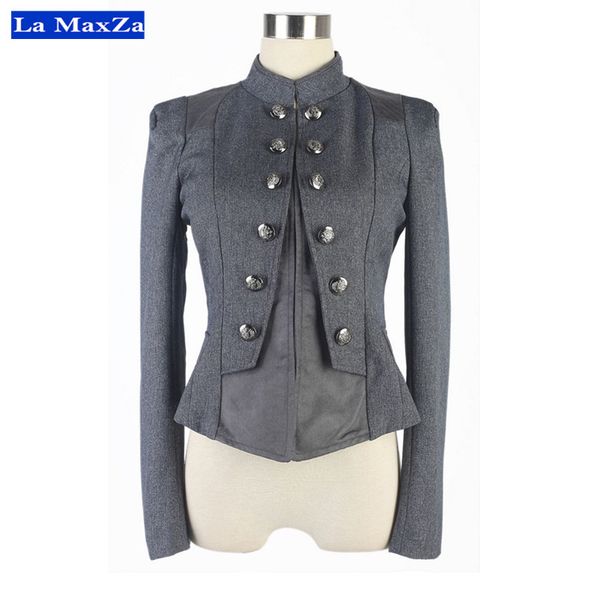 

vintage blazer jacket women short slim suits coat retro spring autumn outwear long sleeved mujer female blaser plus size xxl new, White;black