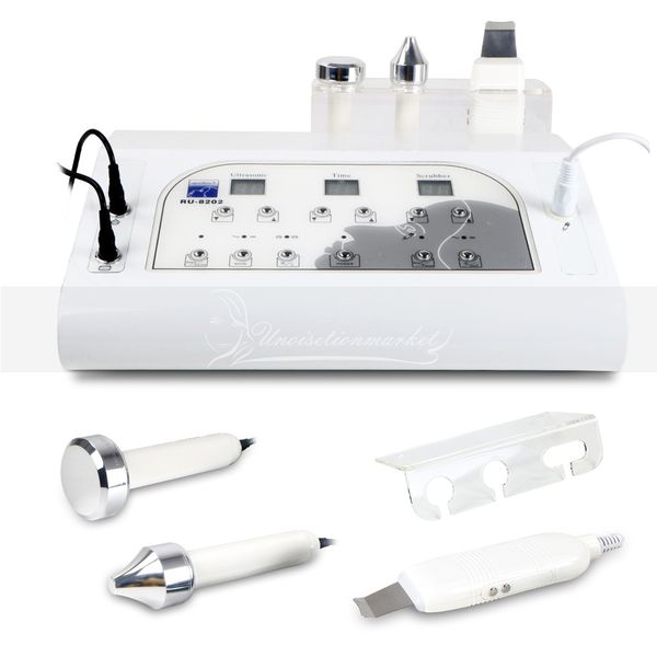 2 em 1 Multi-Function do purificador da pele Ultrasonic RF Peeling máquina para alisar o enrugamento e cuidados da pele