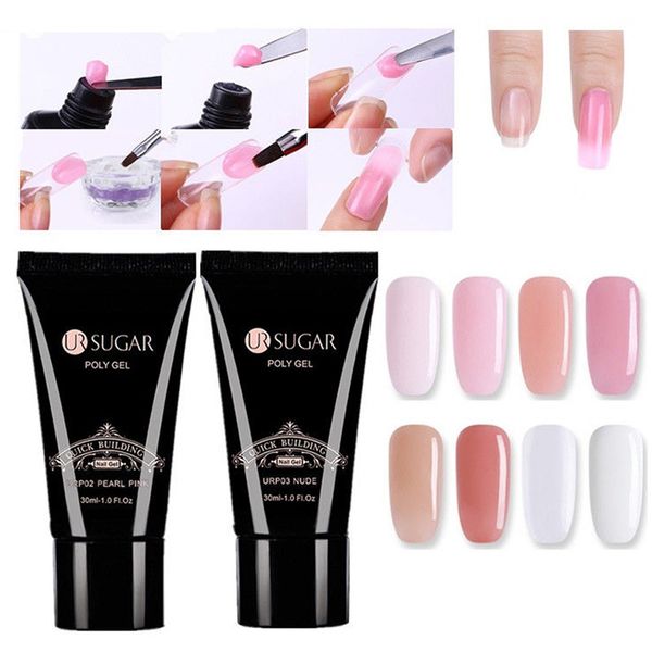 

30ml quick building poly gel slip solution nails, Red;pink