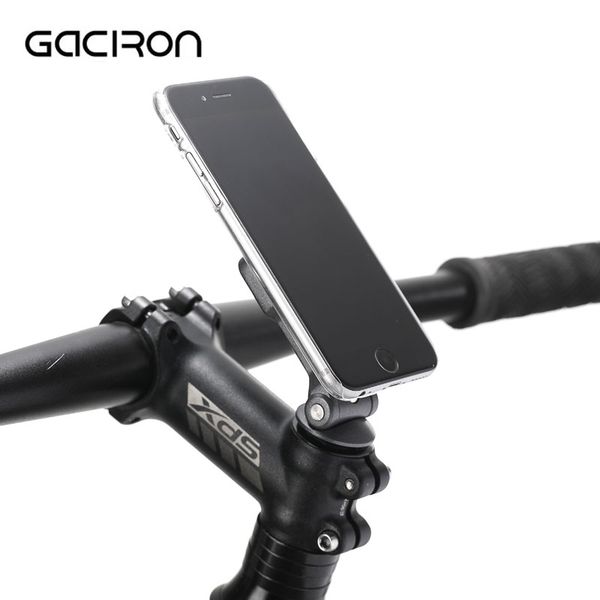 

gaciron aluminum alloy bicycle mobile phone holder mountain bike manillar bicicleta mtb alloy phone holder for 3-6.8 inch