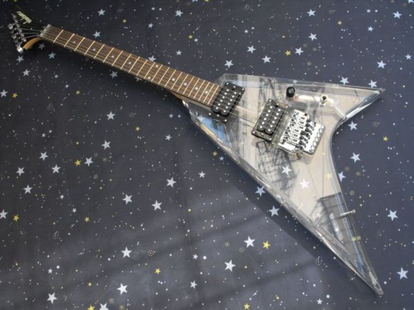 

2012 new arrival hyaline v electric guitar wholesale & retail guitars in stock ing