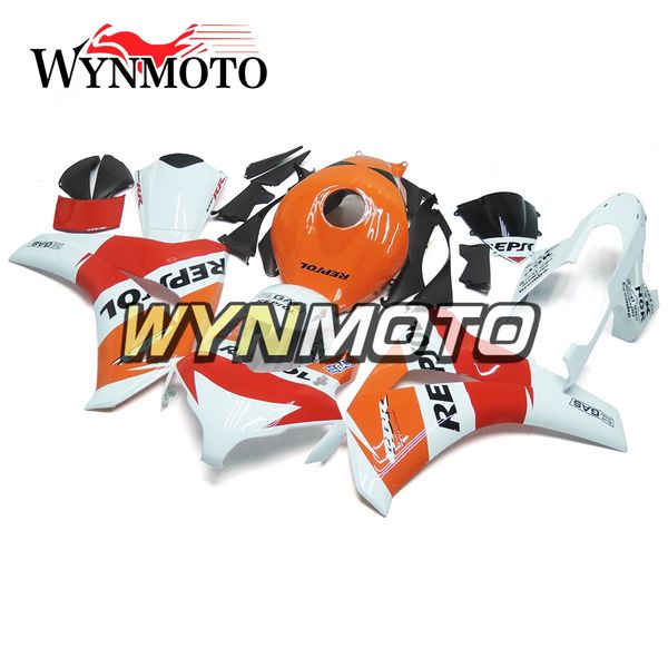 

Complete motorcycle ab pla tic injection fairing kit for honda cbr1000rr 2008 2009 2010 2011 cbr 1000rr bodywork rep ol white red orange