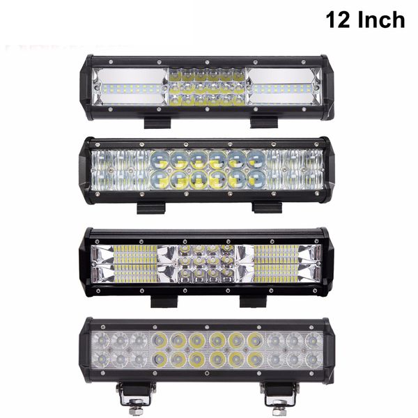 

12 inch 72w 108w 120w 162w 180w led work light bar 3-row combo beam for offroad all car-styling automotivo fog lamp triple row