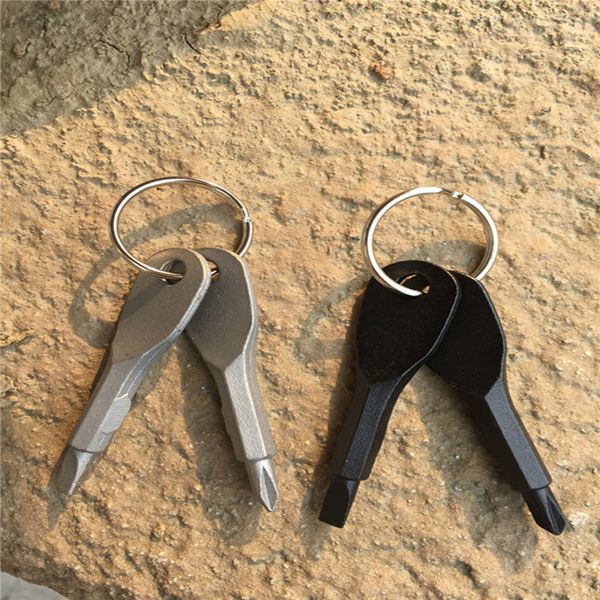 

new screwdrivers keychain outdoor pocket mini screwdriver set key ring with slotted hand key pendants t2i053
