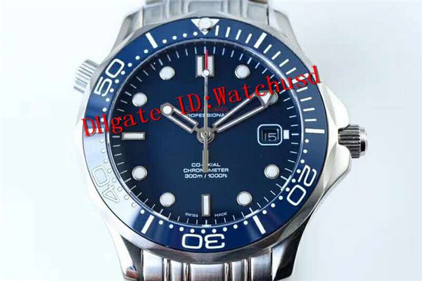 

Oe factory luxury 8500 automatic mechanical movement 28800vph apphire cry tal blue dial ceramic bezel 316l teel uper luminou men watch