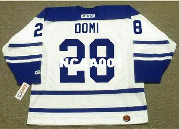 

мужские # 28 галстук domi toronto maple leafs 1997.2002 ccm vintage retro vintage хоккей джерси или пользовательские любое имя или номер рет, Black;red